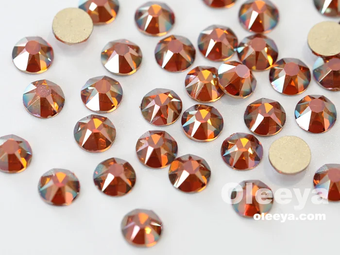 Hot Sale 2088 16 Cut Facets SS20 Crystal AB Non Hot Fix Flat Back Nail Rhinestone for Nail Art