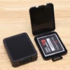 Wholesale Slim Memory Card Box Plastic Shatter Container Packing Transparent Black SD Card Case