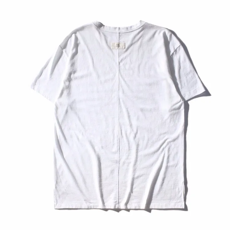 split hem t shirt men