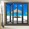 Customized latest aluminum glass folding/ bifold/ bi folding door