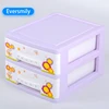 OEM fashion colorful plastic drawer cabinet drawer chest closing storage box