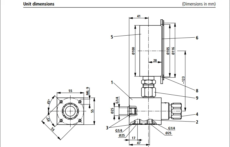Hot sales Rexroth AF6EA,AF6EP,AF6E pressure gauge switch, isolator