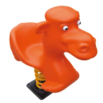 plastic rocking horse on springs