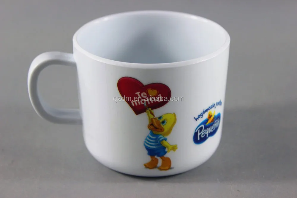 One Handle Melamine Kids Milk Cups And Mugs