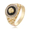 DAIHE Hot Sale Mask Ring Lion Head Men's Diamond Ring Jewelry Wholesale