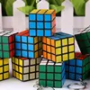 Magic cube keychain car keychain ring metal custom keyring
