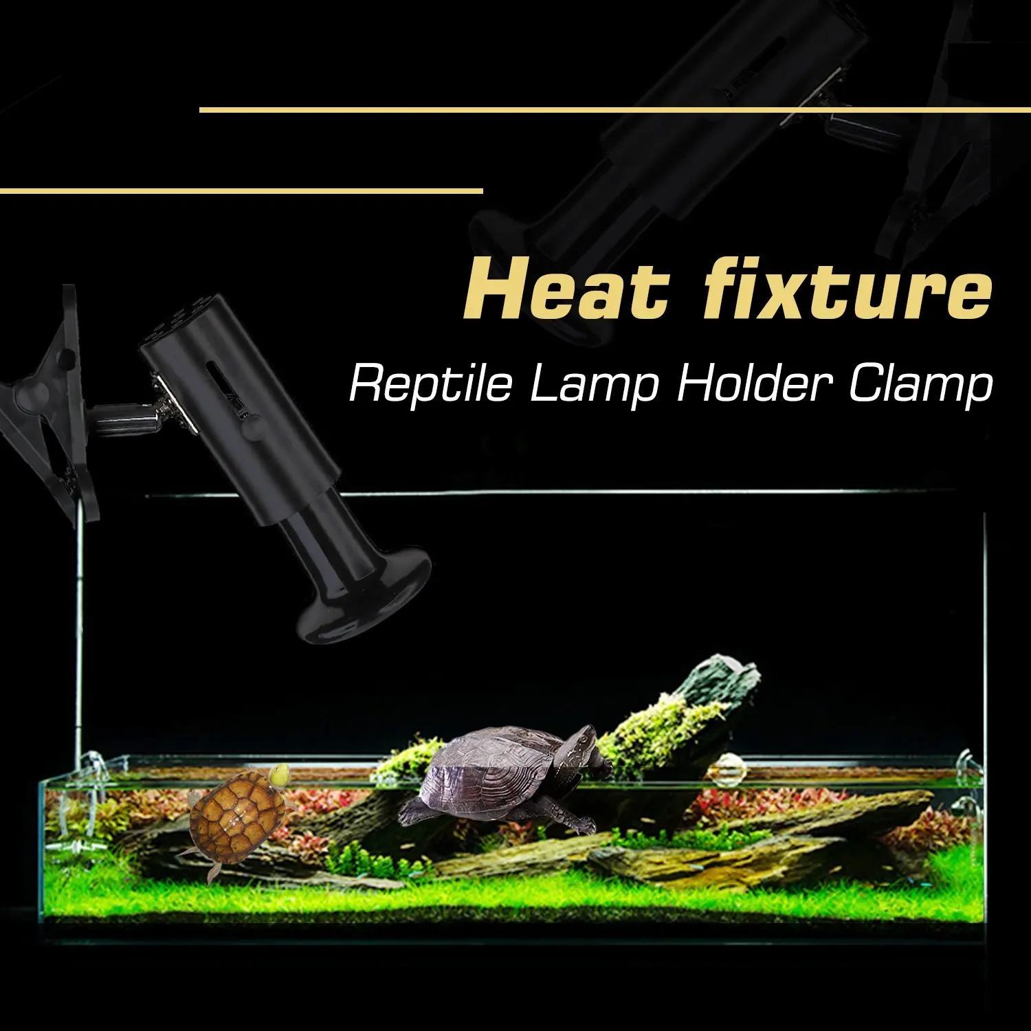Reptile Lamp Fixture Holder Clamp Upgraded Lengthened Adjustable Stand