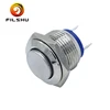 16mm Momentary 16MM high Flat Head Button 2 Screw Terminal Metal Push Button Switch