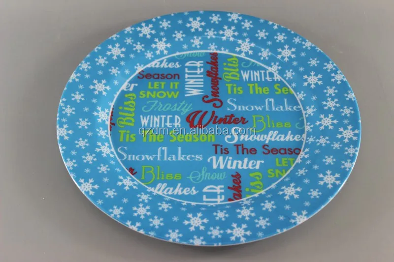 Cheap Melamine Christmas Dishes , Xmas Plate
