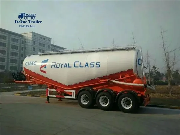 Factory price 3 axles powder material bulk cement transport tanker truck