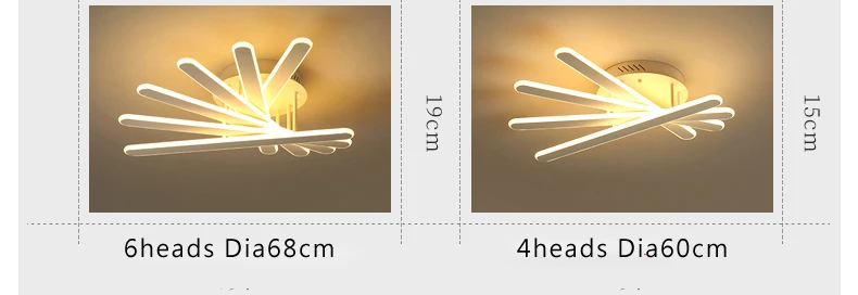 Luzes de Teto para Sala Lâmpada do Teto Setor Nova Chegada Estar Quarto Iluminacion Ac85-265v Superfície Montado Fixtuers Led 2 para sala estar quarto iluminacion AC85-265V superfície