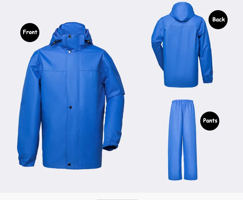 Дождевик куртка, штаны. Штаны-дождевик мембранный. Куртка-дождевик для взрослых , размер 46-52м синий. Толстый водоотталкивающий нейлон особого