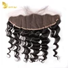 Hot Brazilian Human Hair Natural Hair Lines Plucked Frontal Transparent Lace Frontal Curly 13*4 13*6 Ear To Ear Frontal