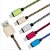 Nylon Braided 3.0 USB Multi Charger Data Cable for Samsung Mobile Phone