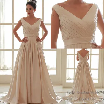 simple colored wedding dresses
