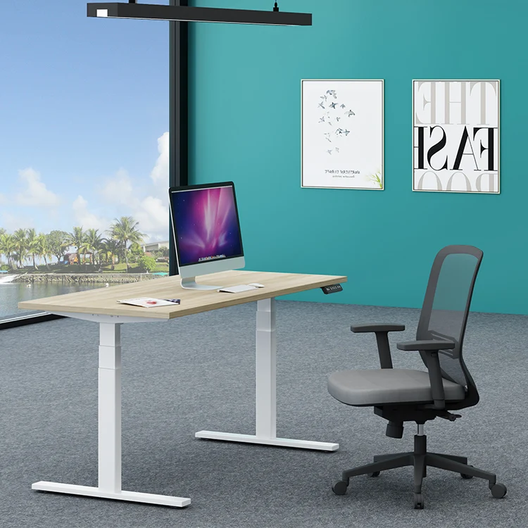 Electric Height Adjustable Desk Table Leg With Lift Column Linear
