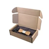 Custom printed corrugated tab locking box for bow tie packing
