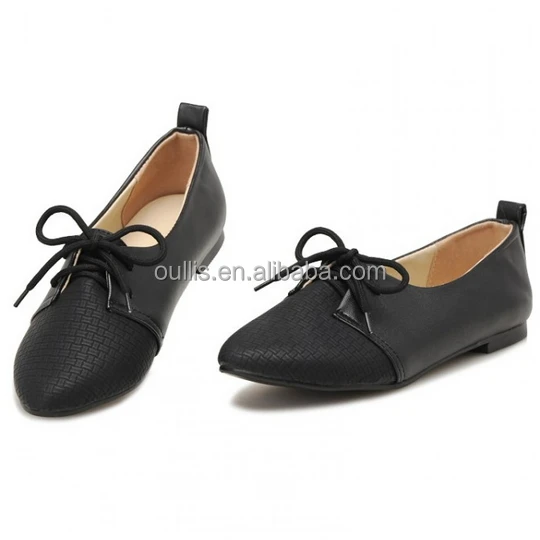 New Fashion Las Flat Shoes Lace Up Dress Fancy Pointed New Fashion Las Flat Shoes Lace Up Dress Fancy Pointed Toe