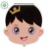 Baby milk teeth box and tooth box with Spanish english german and french words for saving memory