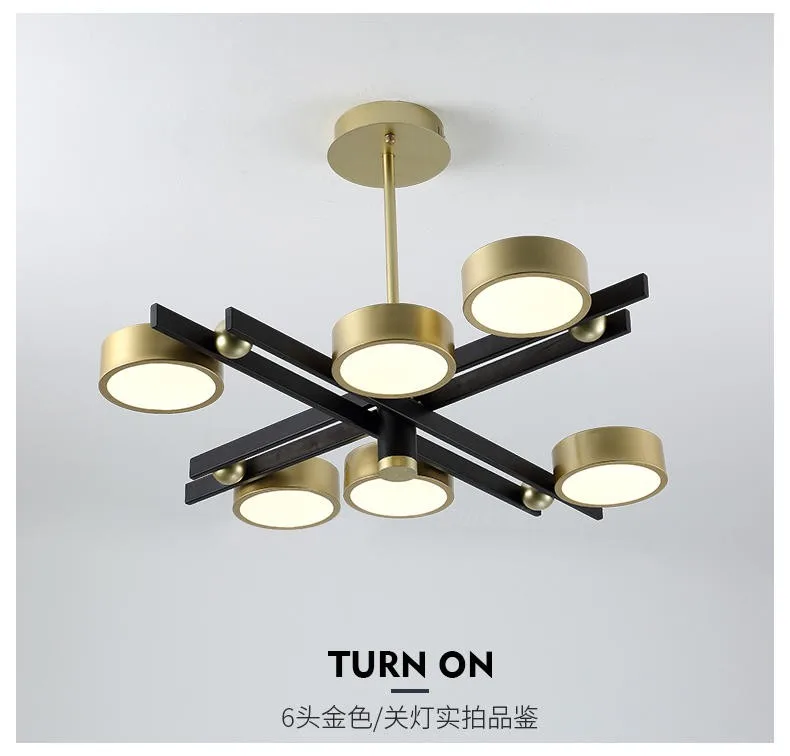 Nordic light luxury living room study bedroom restaurant chandelier designer model room molecular LED creative personality lamps