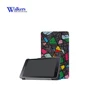 Art painting leather case for samsung tab a 8.0 t380 t385 tablet stand cover fiber lining premium felt