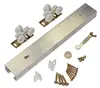 Commercial grade pocket sliding door hardware frame track roller kits with steel stud