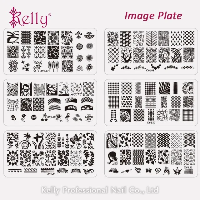 Stainless Steel Image Plate Nail Stamping Plate With Plastic Board For