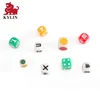 OEM Custom 6-sided 3D Printed Plastic Colored Board Game Dice for Role Playing Game