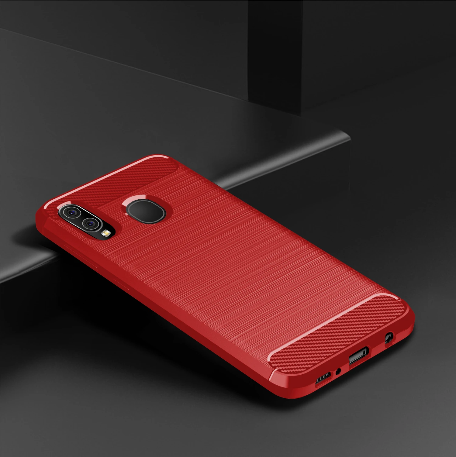 Carbon Fiber Rugged Soft Tpu Phone Case Cover For Samsung Galaxy S10 5g S10e Buy For Samsung 2374