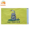 China factory custom made 100% knetted polyester 12x18'' dont tread on me flag with two grommets