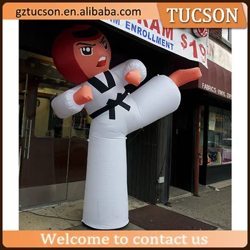 Commercial Outdoor Taekwondo Advertising Inflatables Karate Boy For ...