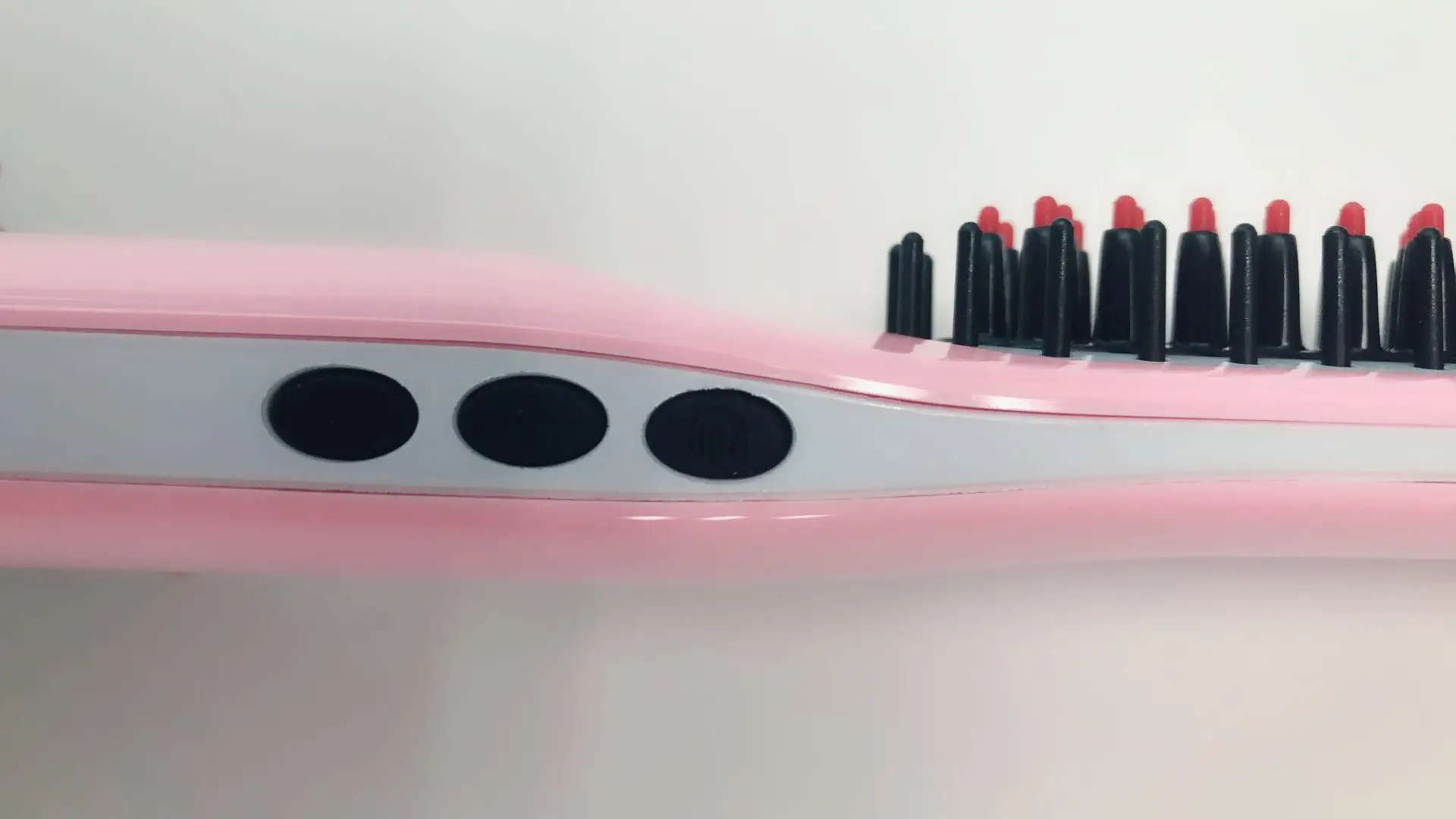 Portable Usb Rechargeable Wireless Lcd Display Heated Beard Comb & Hair