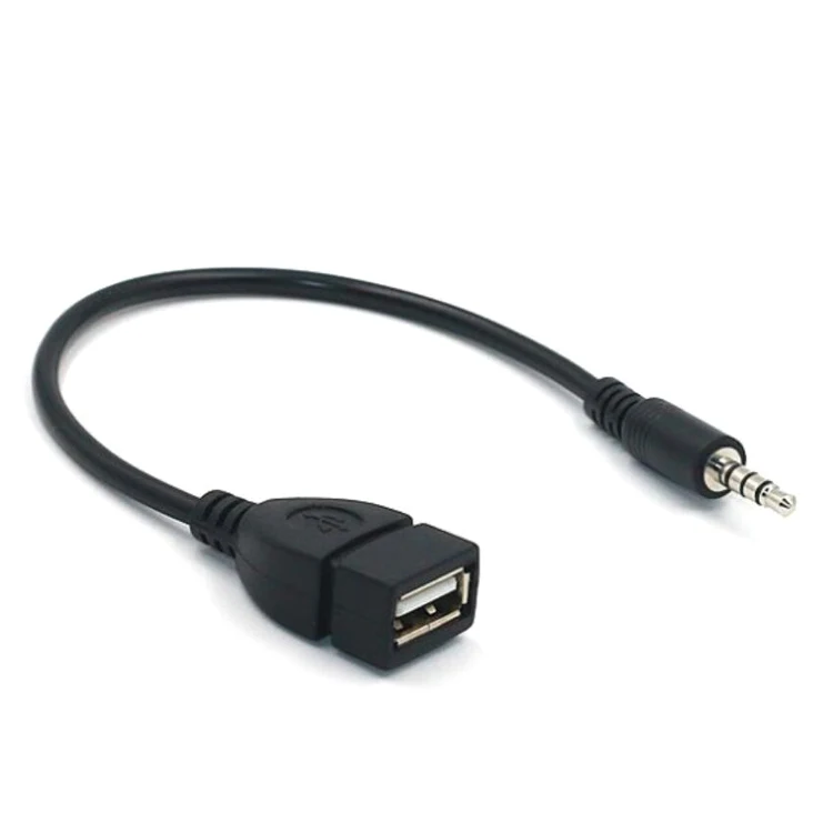 USB & 3.5mm A/V AUX 3-Foot Extension Cable with Waterproof Cap - PAC