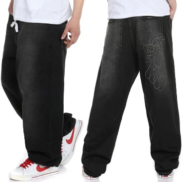 Black Loose 2015 Back Pocket Stitching Style Letter