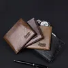 wholesale best selling 2019 new short style pu leather men's wallet , coin purses for man