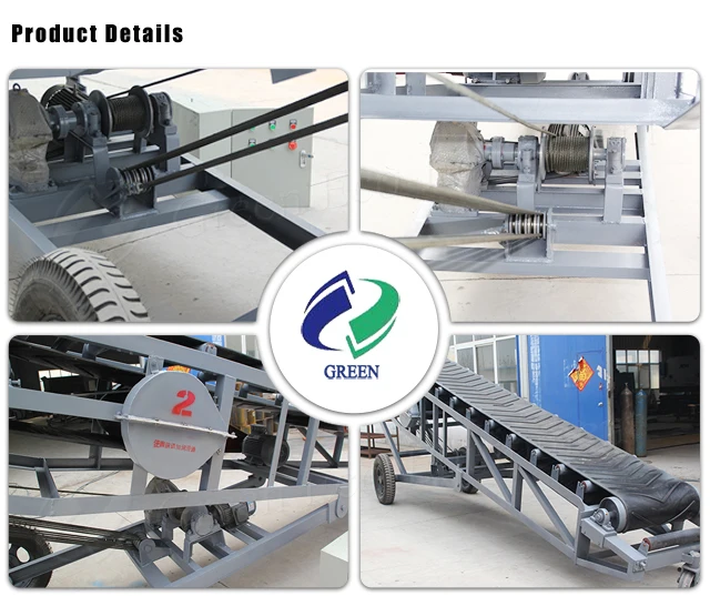 Inclined concrete belt conveyor