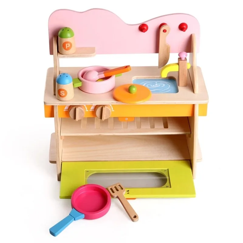 wooden cooking toy