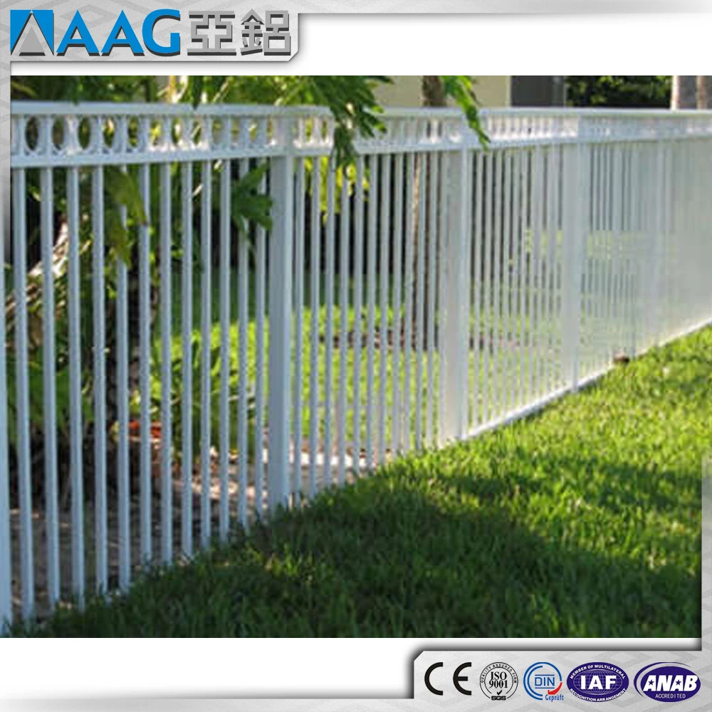 Fence panel aluminium extrusion profile for swimming pool