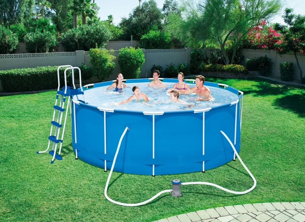 Pvc Above Ground Frame Pools 56420 Metal Frame Pool Water Park Frame ...