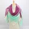 2018 grid pattern triangle scarf wholesale