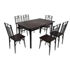 6 Chairs 1 Table Dining Room Set Melamine top Dining Table Set for Dining Room Home Furniture