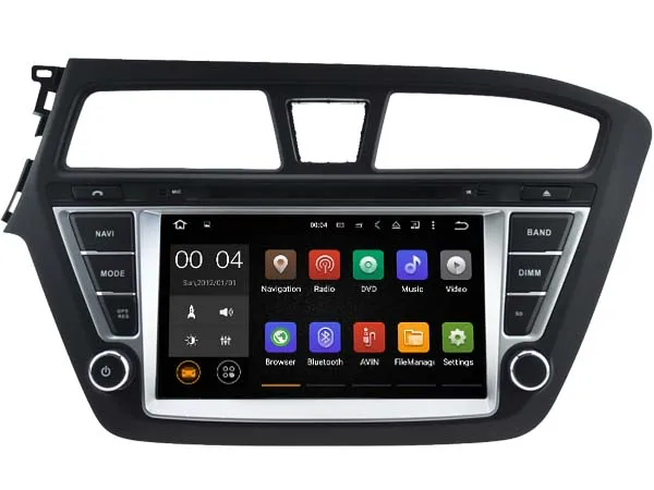 Top Android 9.0 Car Dvd Navi Player FOR HYUNDAI I20 2015 (left) audio multimedia auto stereo support DVR WIFI DAB OBD all in one 17