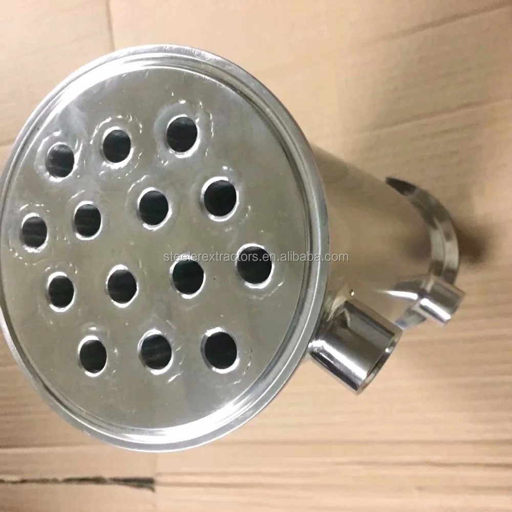 Triclamp 4"x 36" Dephlegmator Condenser With (two) 1/2" Female Npts