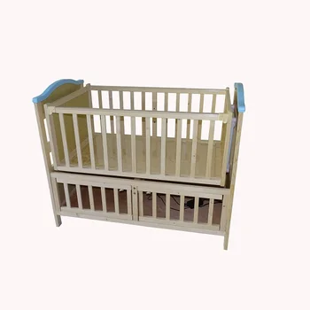 pine swinging crib