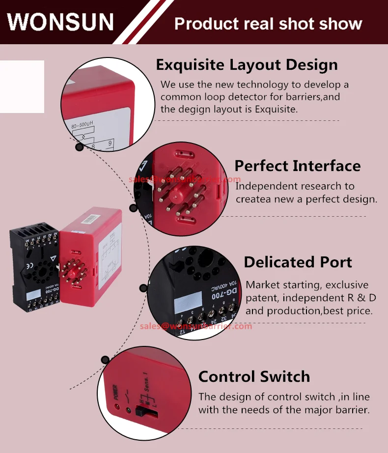 Vehicle Detector Of Road Parking Barrier Wireless Loop Detector - Buy ...