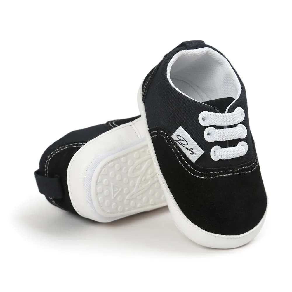 Cheap White Pu Leather Baby Shoes Rubber Sole Baby Boys Moccasins