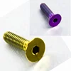 4-40 Aluminum Anodized Hex/Hexagon Socket Countersunk/CSK Head Screw DIN7991