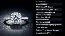 Engagement rings for women White gold Filled wedding ring CZ diamond jewelry Trendy bague luxury bijoux