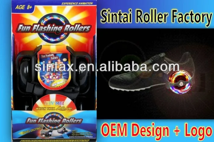 kids and adult attachable single flashing roller skating