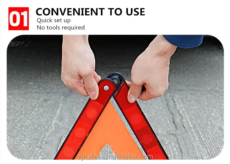 reflective warning triangle